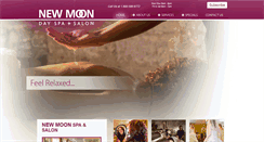 Desktop Screenshot of newmoonspa.com