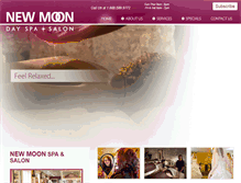Tablet Screenshot of newmoonspa.com